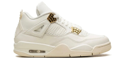 Air Jordan 4 “White and Gold” (Metallic Gold)
