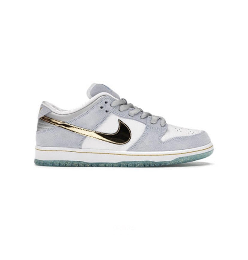 Nike SB Dunk Low “Grey/Gold” (J-Pack Metallic Gold)